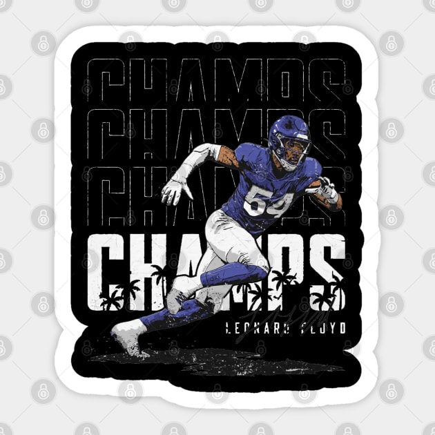 Leonard Floyd Los Angeles R Champs Sticker by MASTER_SHAOLIN